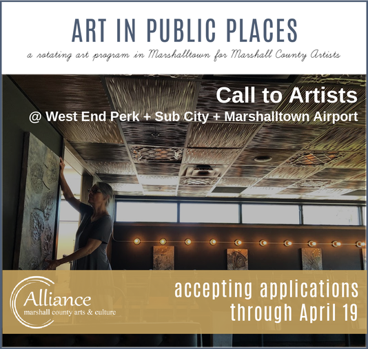 Art in Public Places Call for Artist promotional graphic